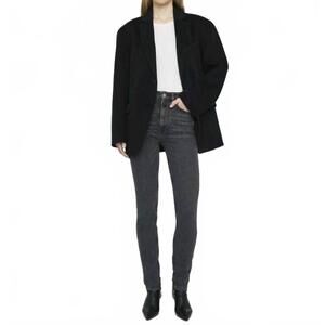 NEW ANINE BING high rise skinny slim jean in washed black